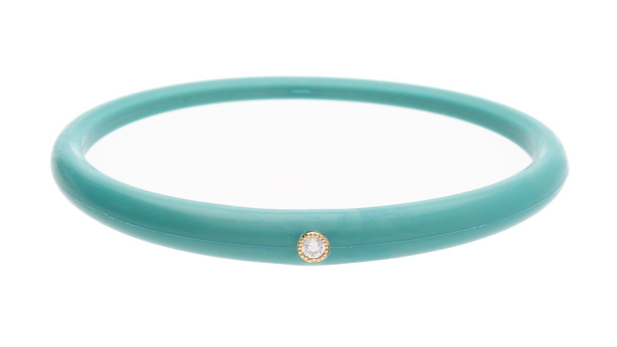 Thick Bangle POP color TURQUOISE – byBISO