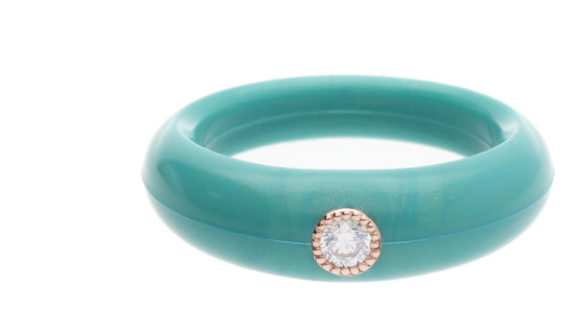 Thick Ring POP color TURQUOISE – byBISO